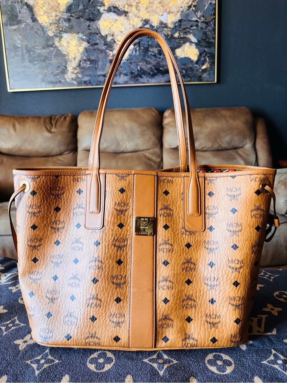 MCM Medium Reversible Liz Shopper Tote